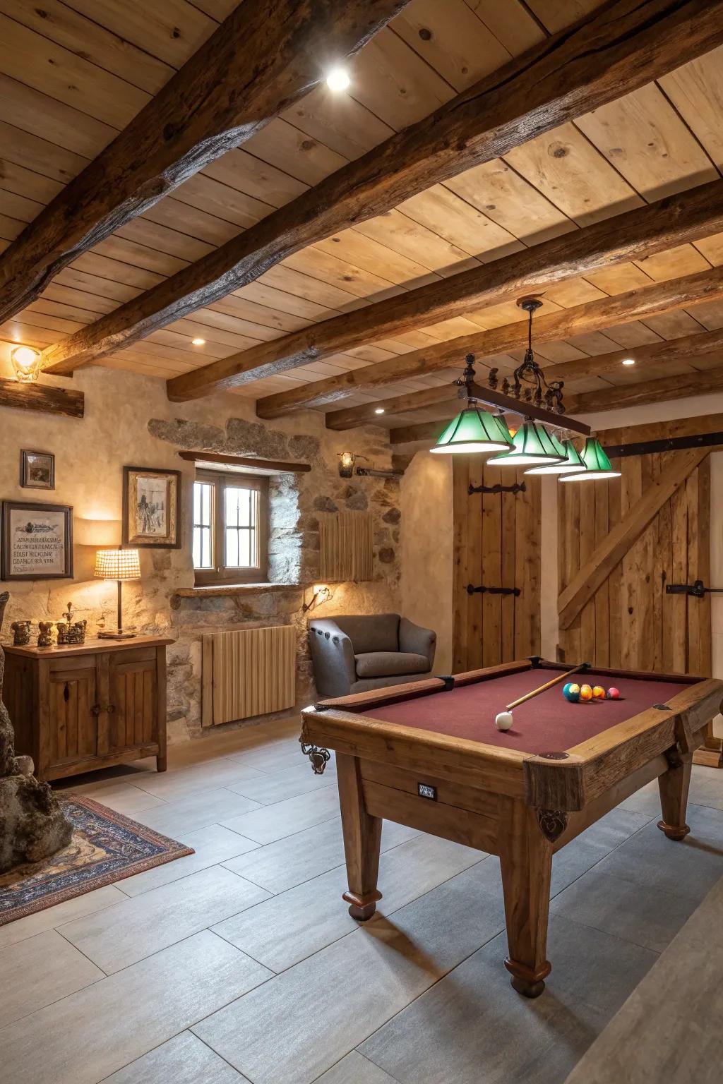 Create a warm, inviting space with rustic charm.