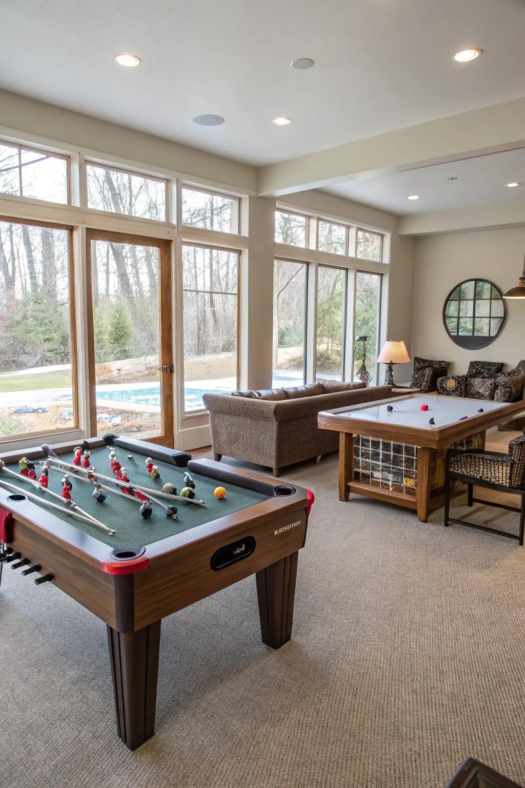 Create a space for all ages with family-friendly features.