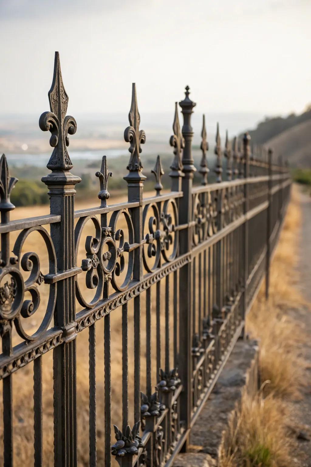 Heritage-style ironwork adds classic elegance.