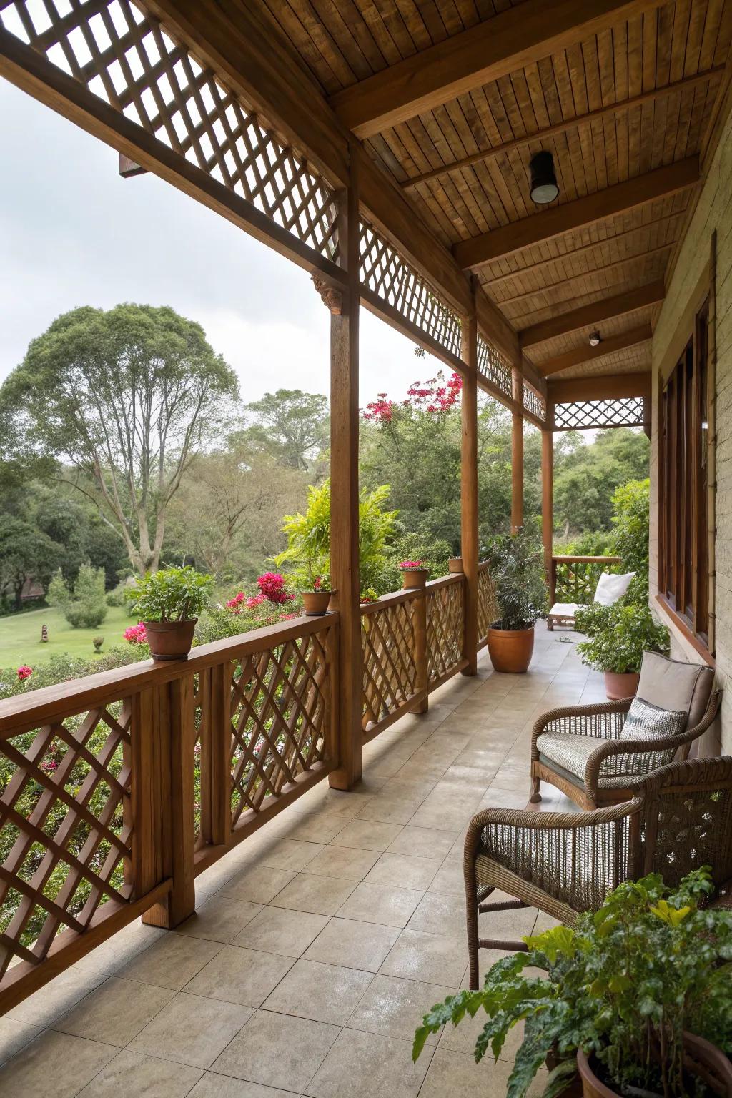 Open veranda design offering a seamless nature connection.