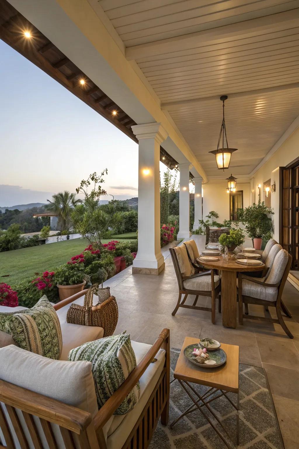Outdoor living and dining spaces for the perfect gathering.