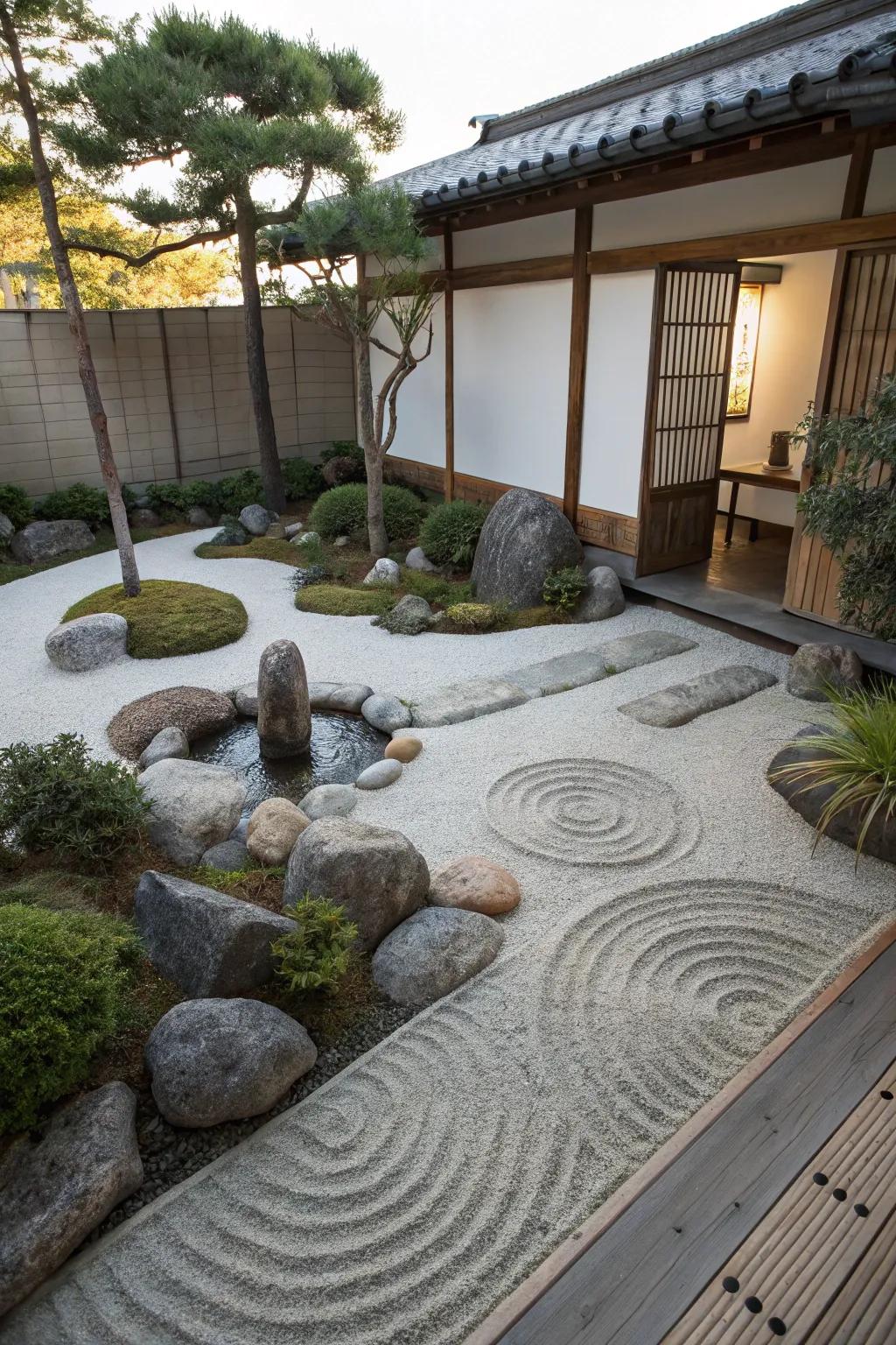 Find serenity in your own backyard with a beautifully designed Zen garden.