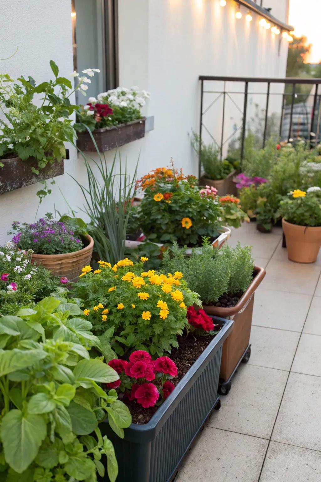 Container gardening brings versatility and beauty to any outdoor space.