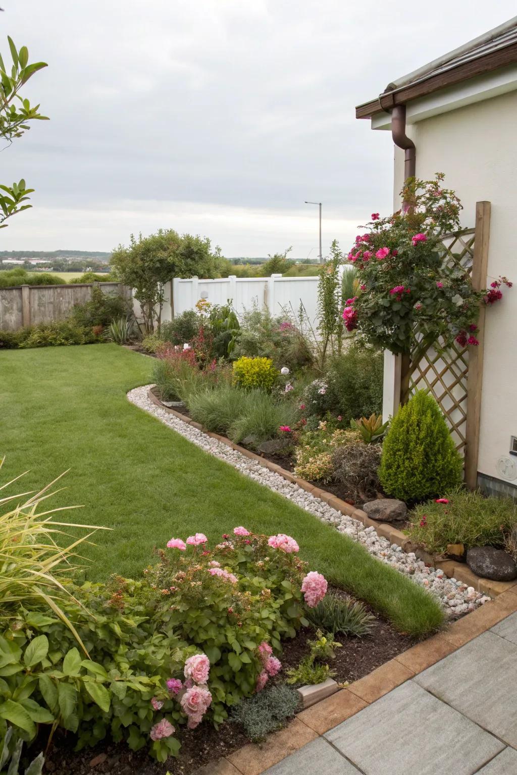 A small lawn can be charming and easy to manage.