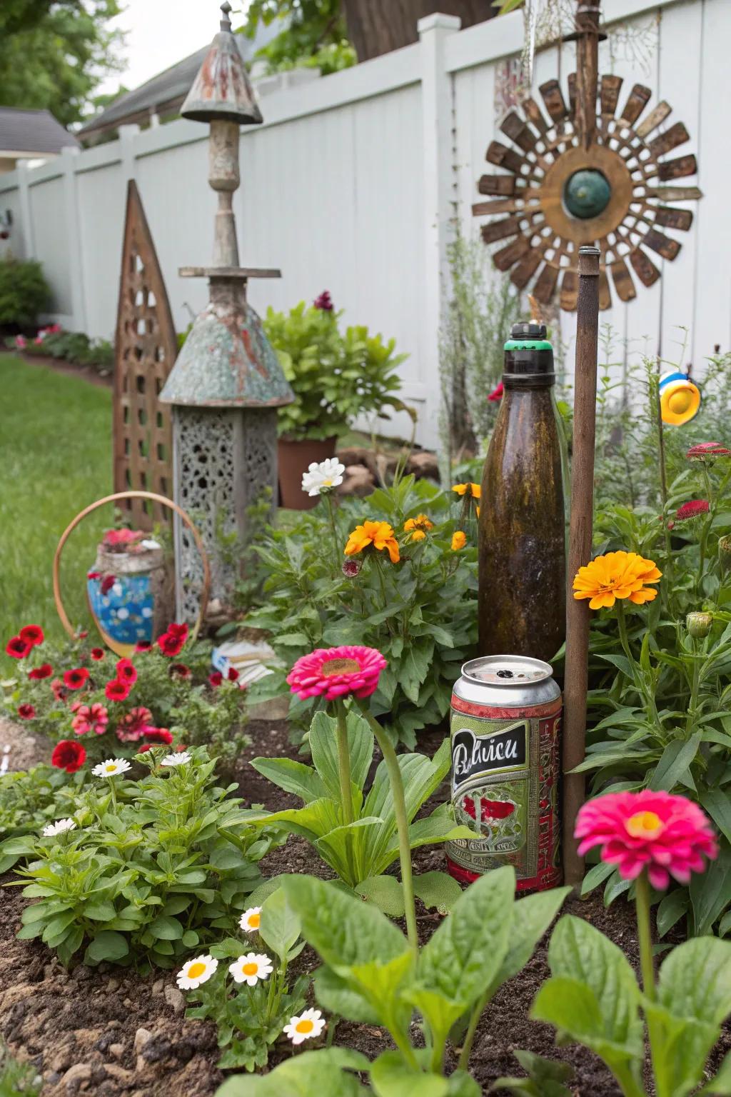 DIY garden art adds a personal and unique touch to your space.