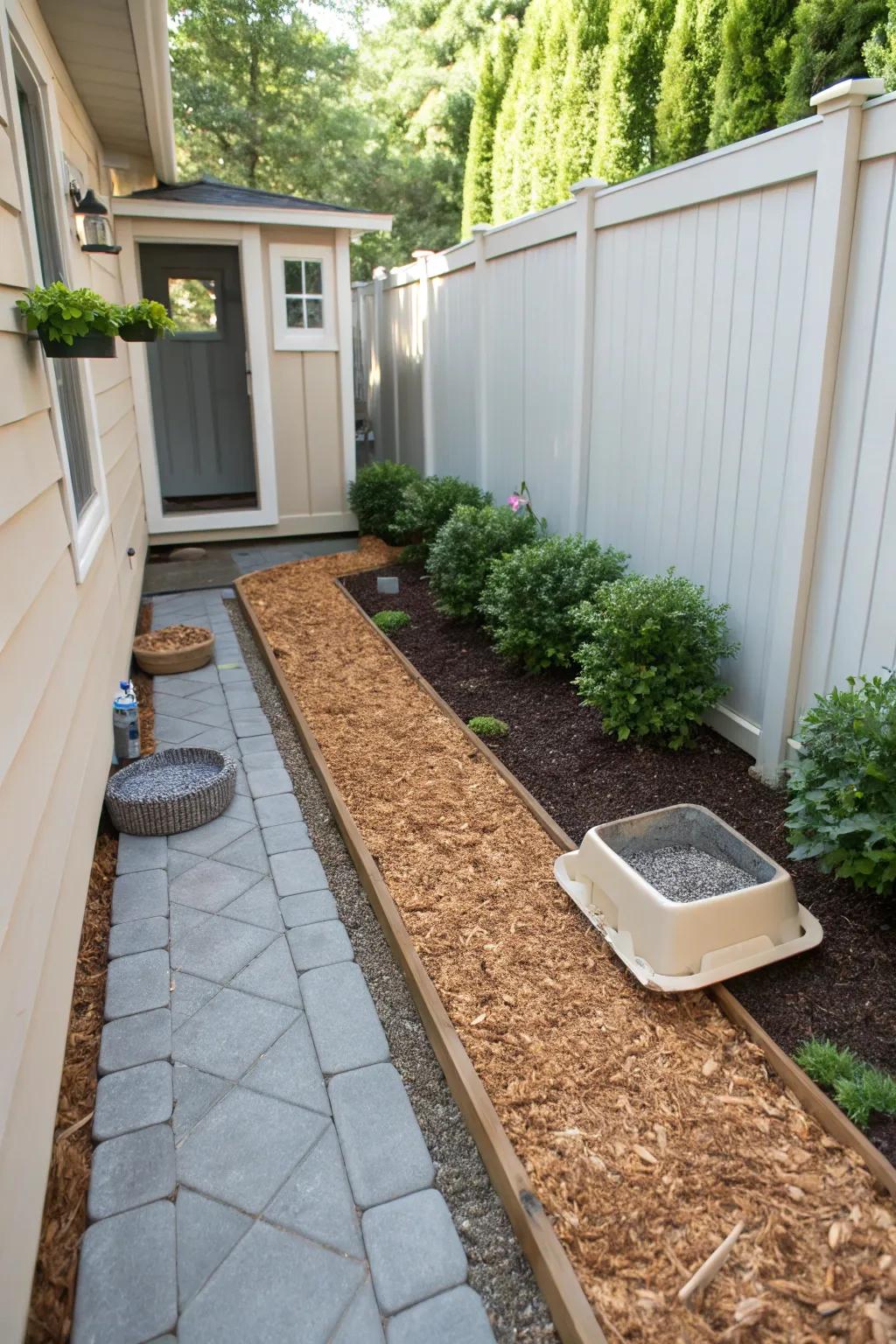 Cedar chips provide a fragrant and natural feel.