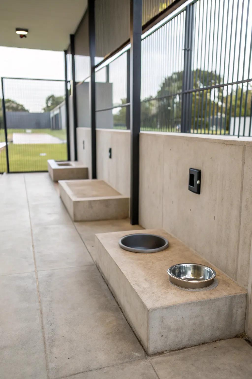 Concrete is a robust, low-maintenance option.