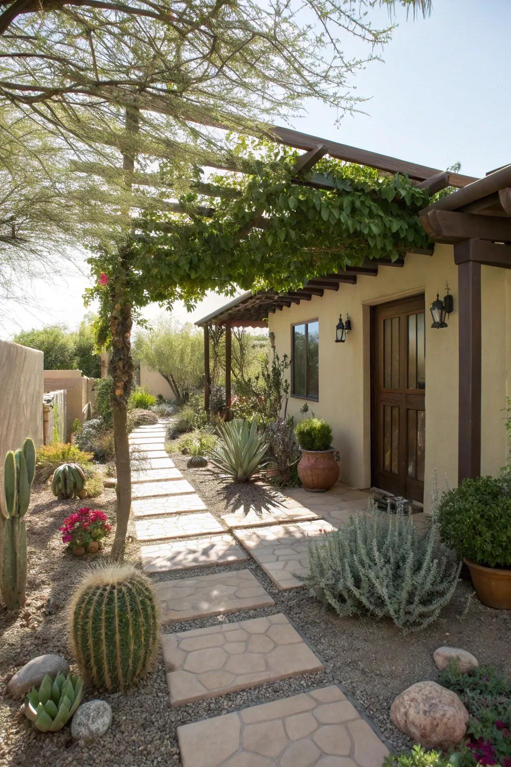 Shade elements create comfort and relaxation.