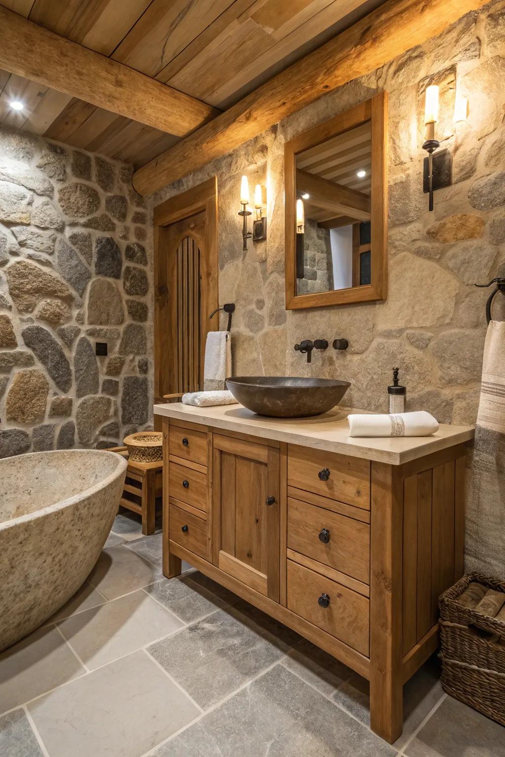 Natural elements bring the beauty of the outdoors inside.