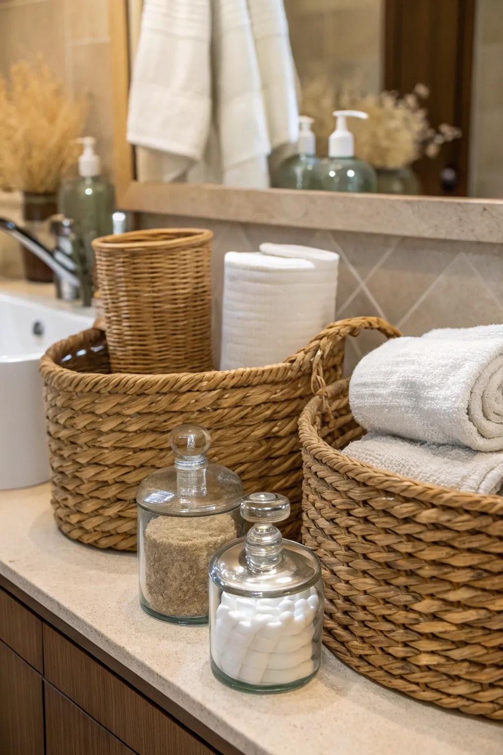 Mixing textures adds depth and interest.