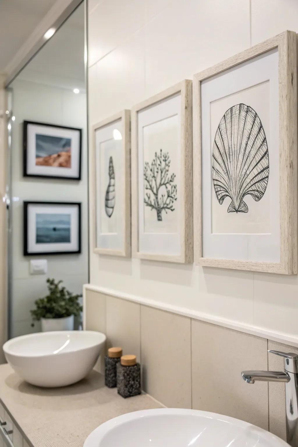 Art pieces that promote relaxation.