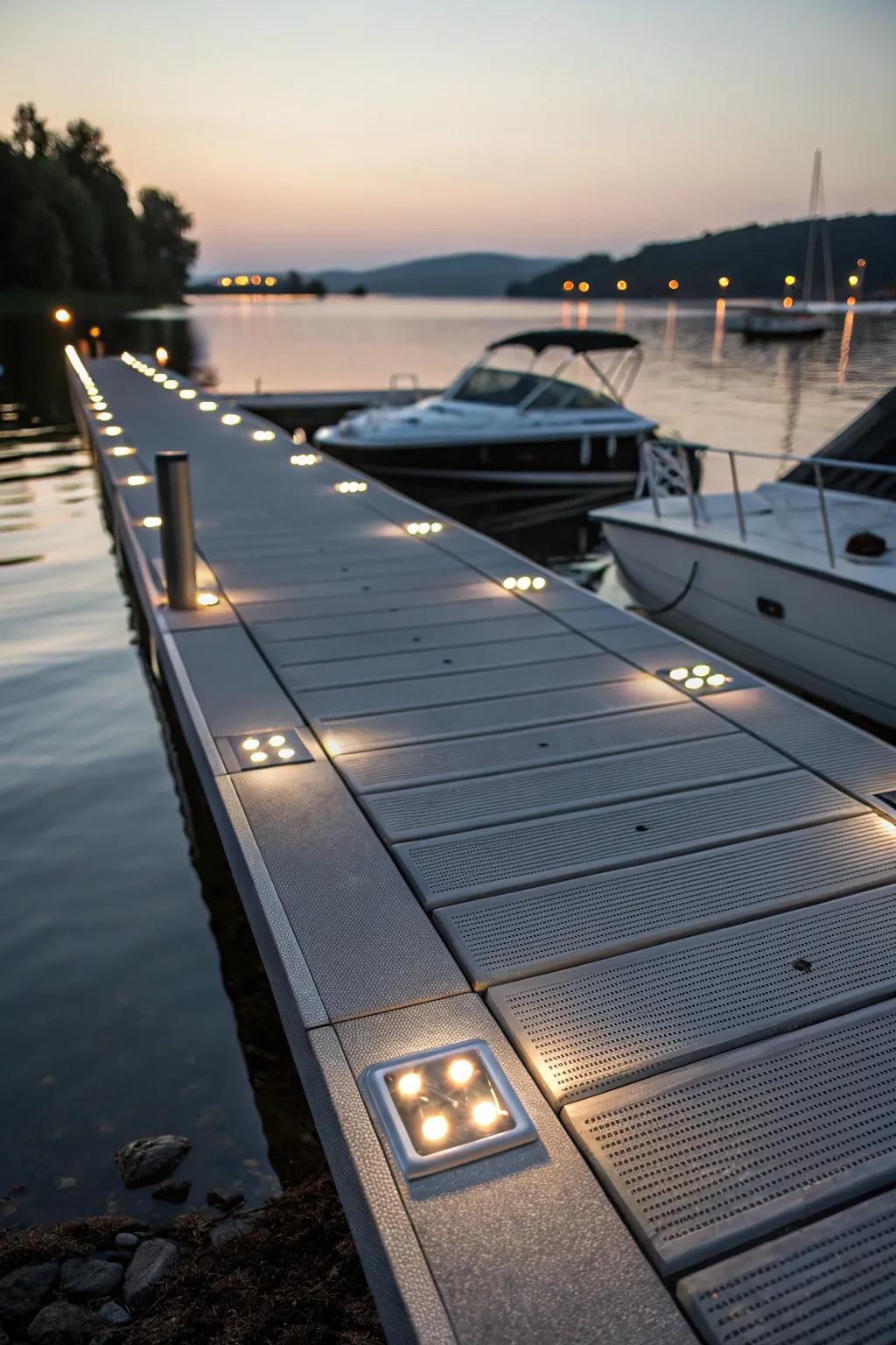 Embrace modernity with integrated lighting.