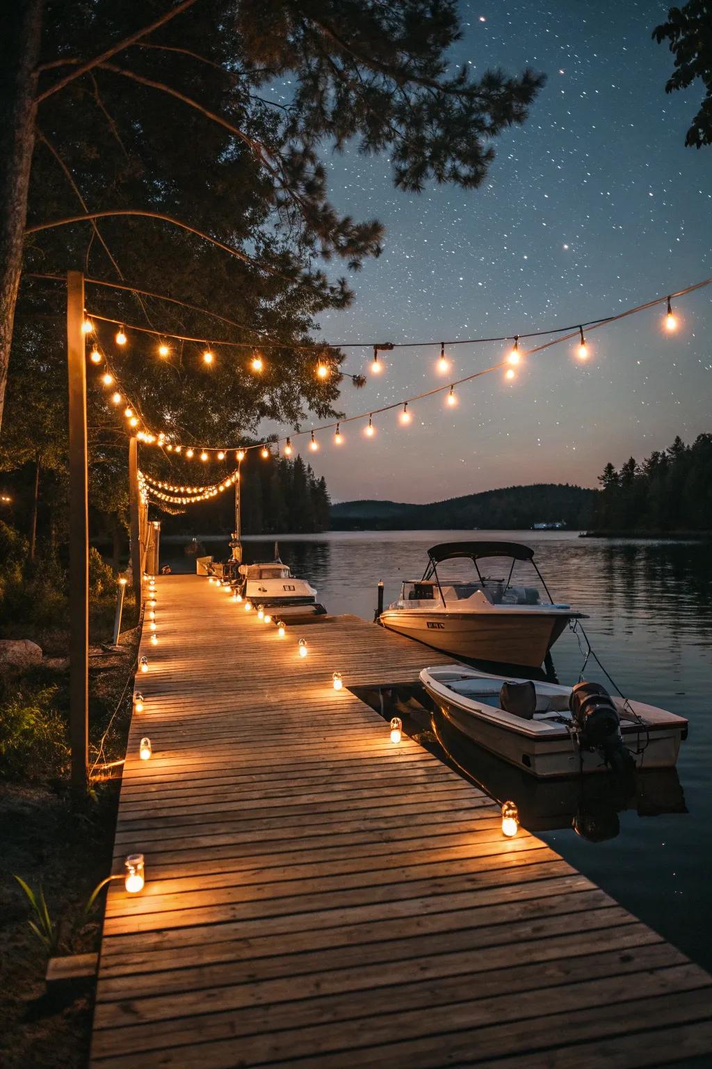 Create a magical mood with enchanting lighting.