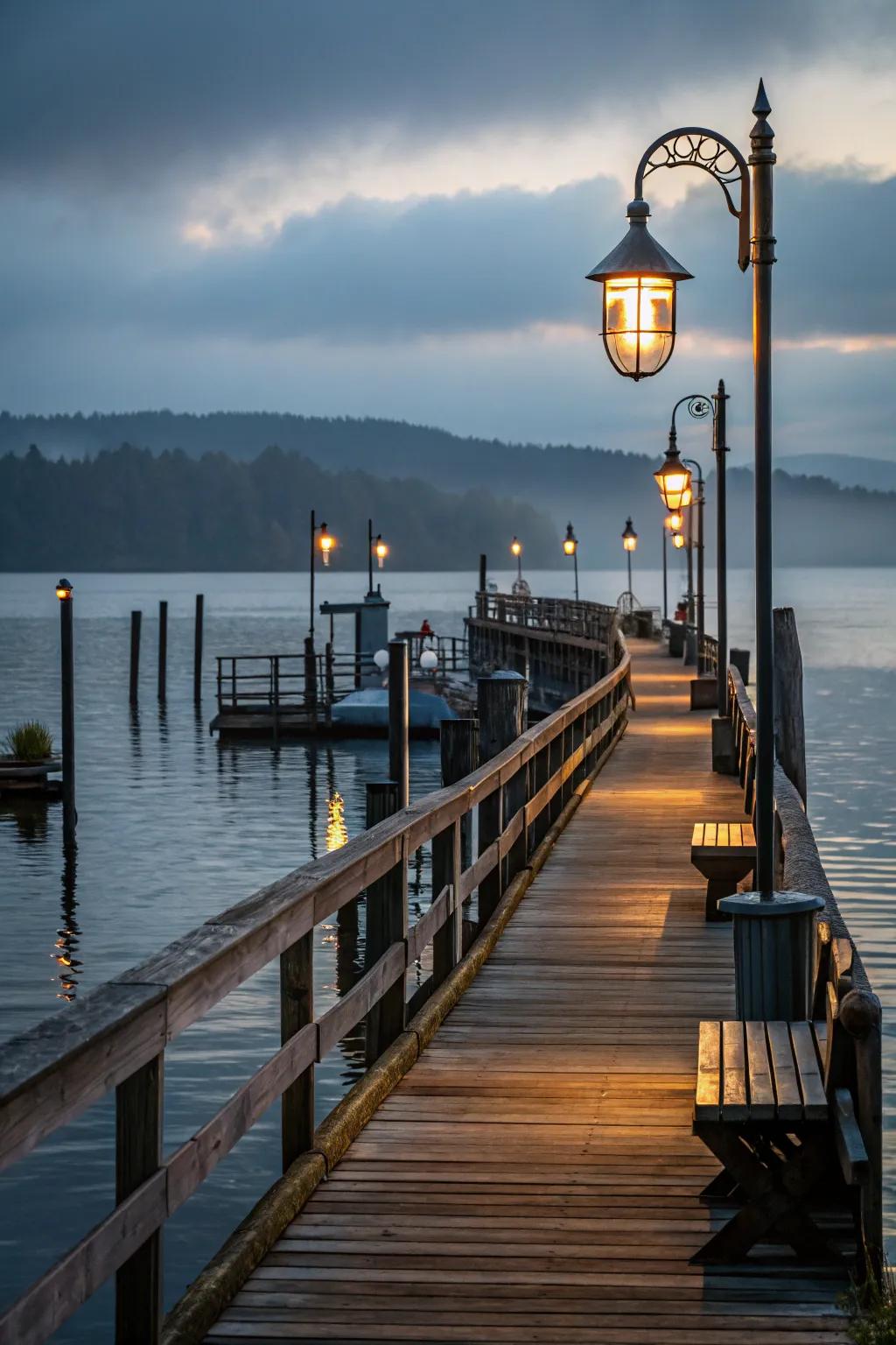 Sail into style with nautical wharf lights.