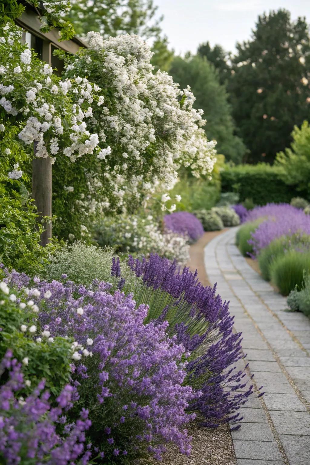 Aromatic plants enhance the sensory experience.