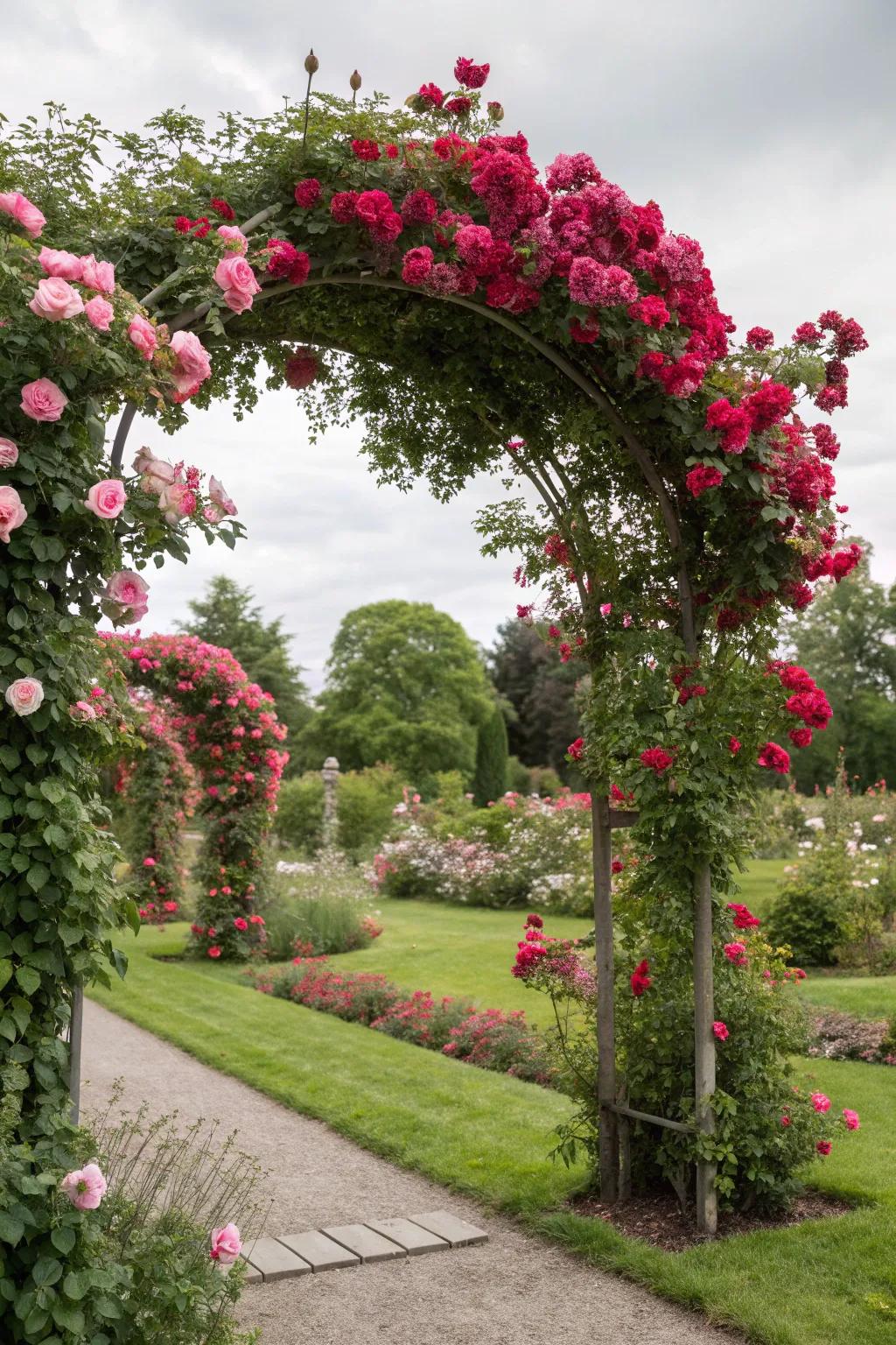 A garden arch adds elegance and draws visitors further into your garden.
