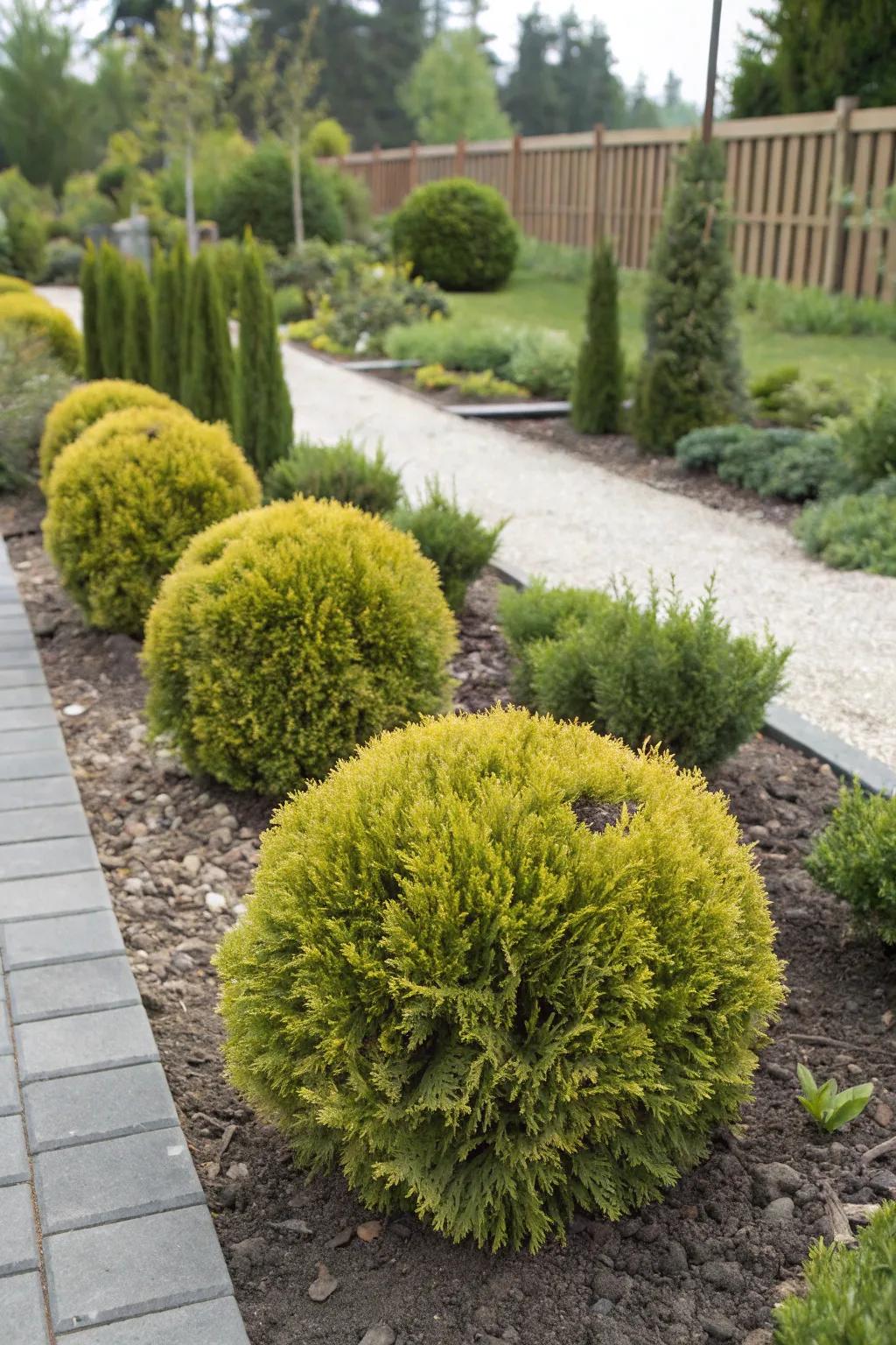 Bring golden warmth to your garden with these vibrant arborvitae.