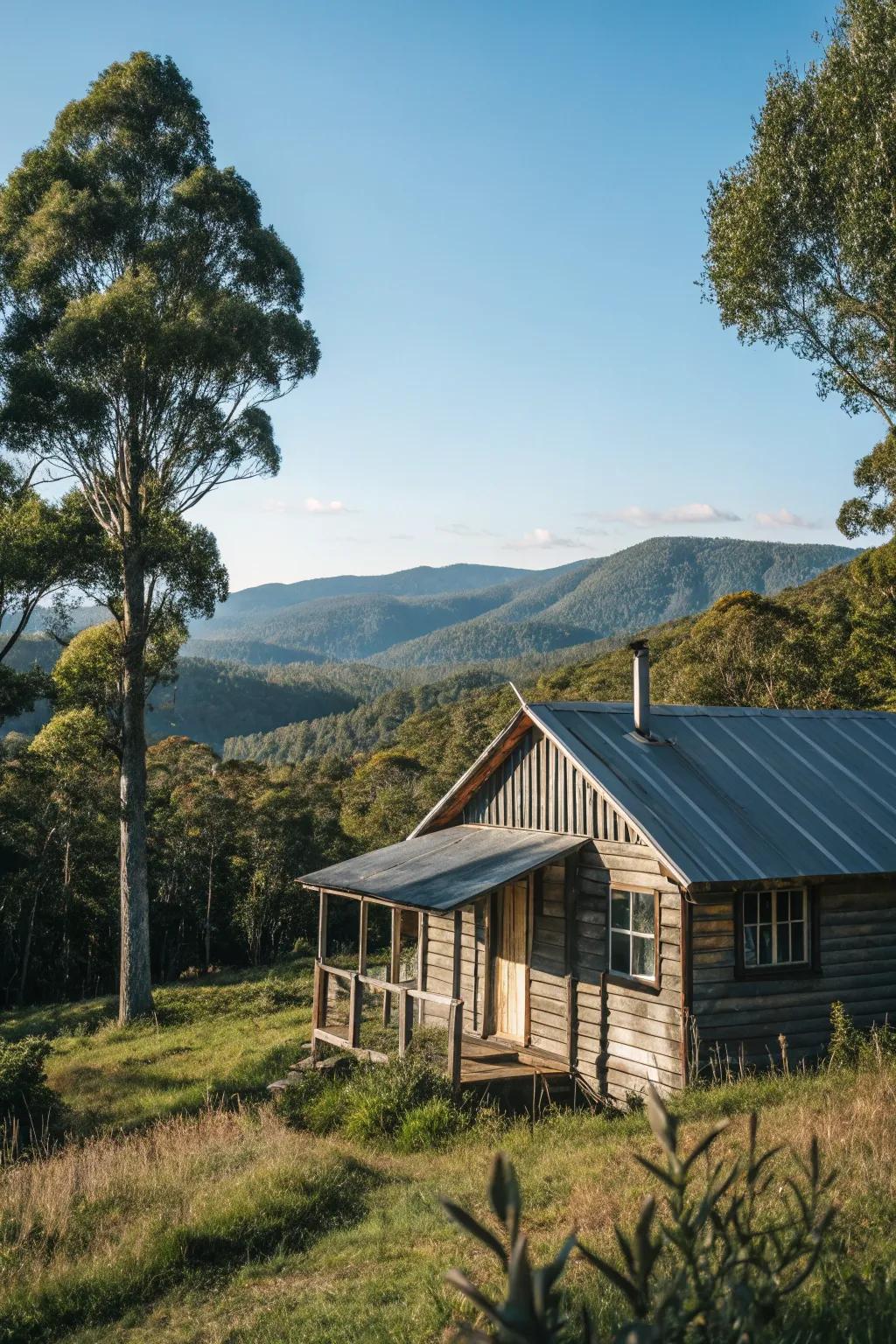 Corrugated metal siding offers industrial flair and durability.
