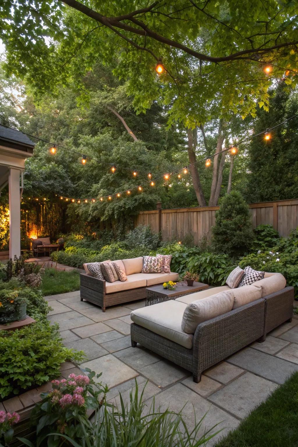 A cozy seating area invites relaxation and conversation.