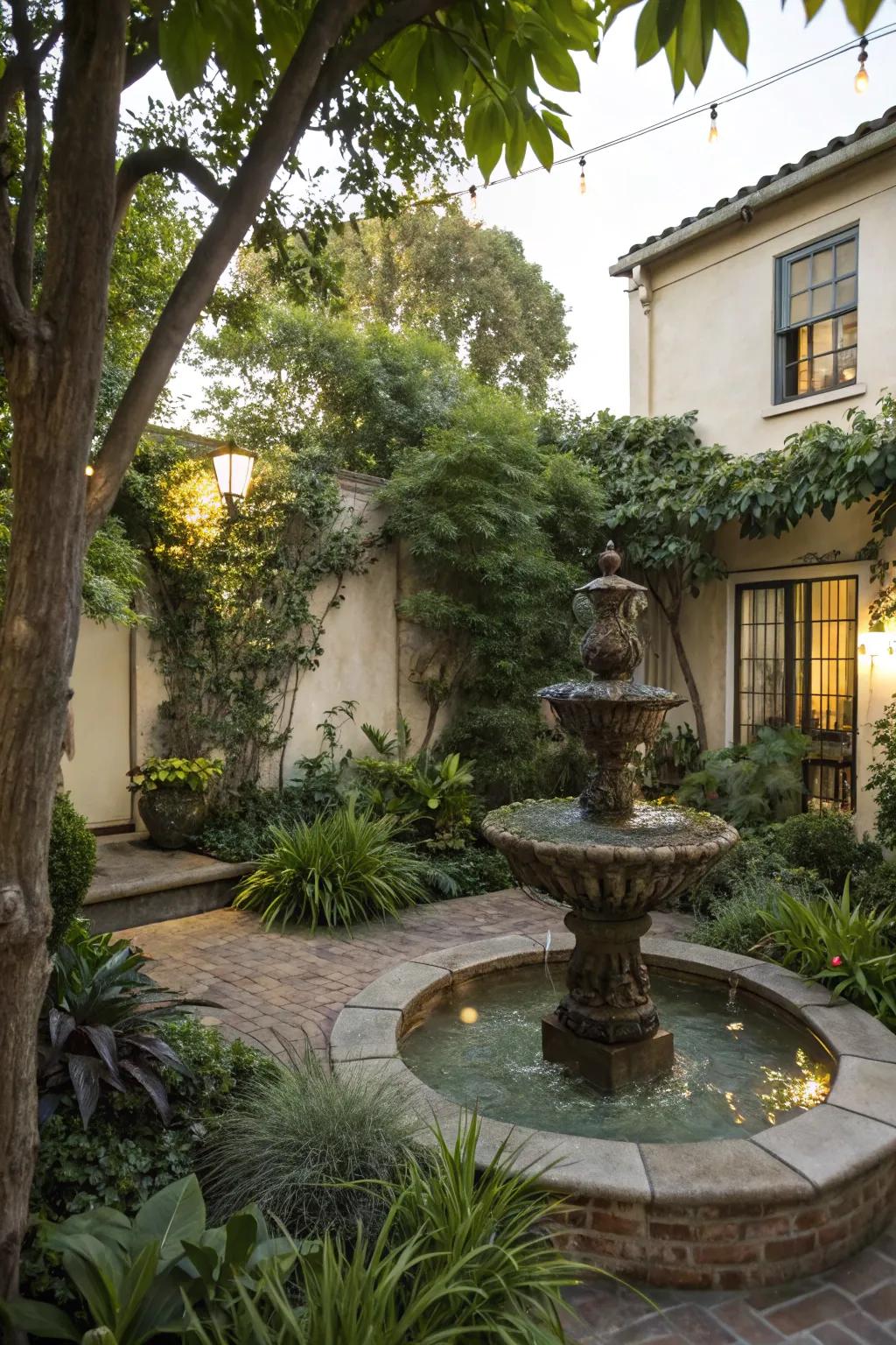 A water feature adds tranquility and a touch of nature to your backyard.