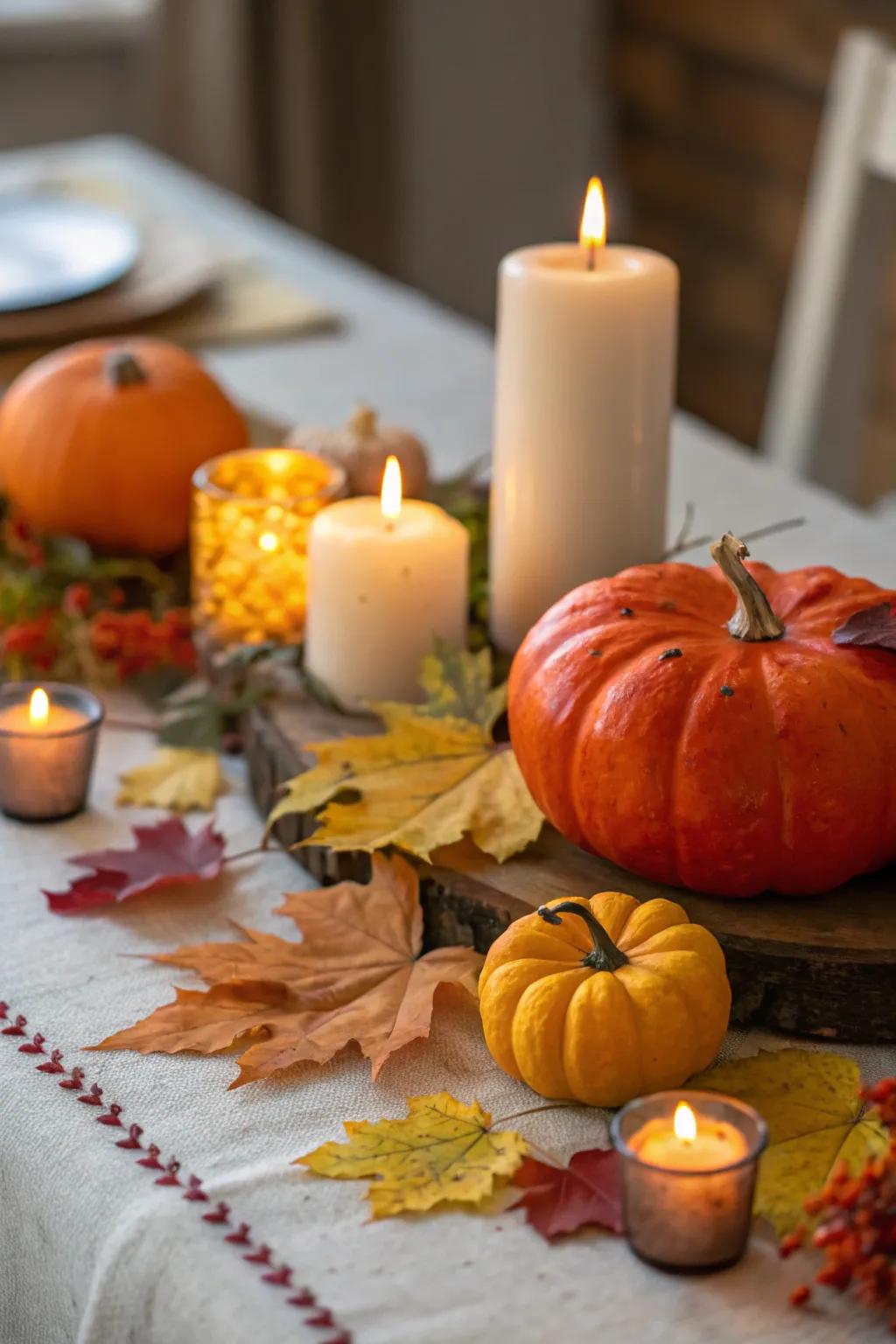 A seasonal tablescape that captures the essence of fall.