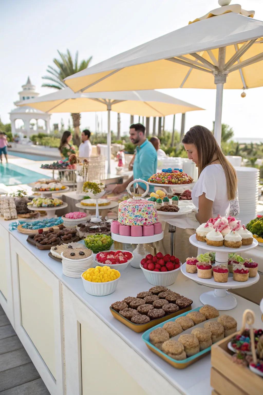 An interactive dessert station that delights Friendsgiving guests.