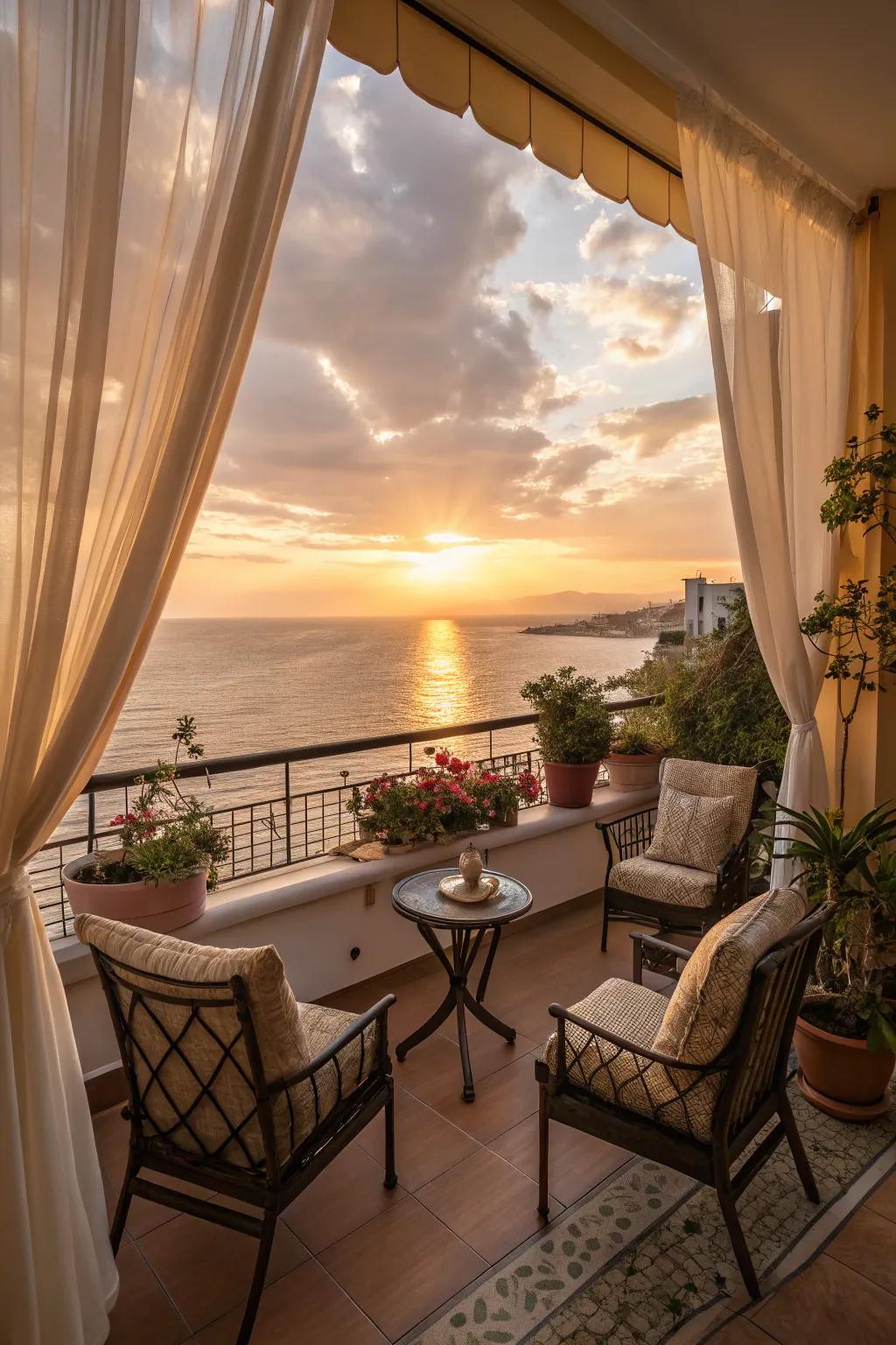 Enhancing the view makes your balcony an even more enjoyable retreat.