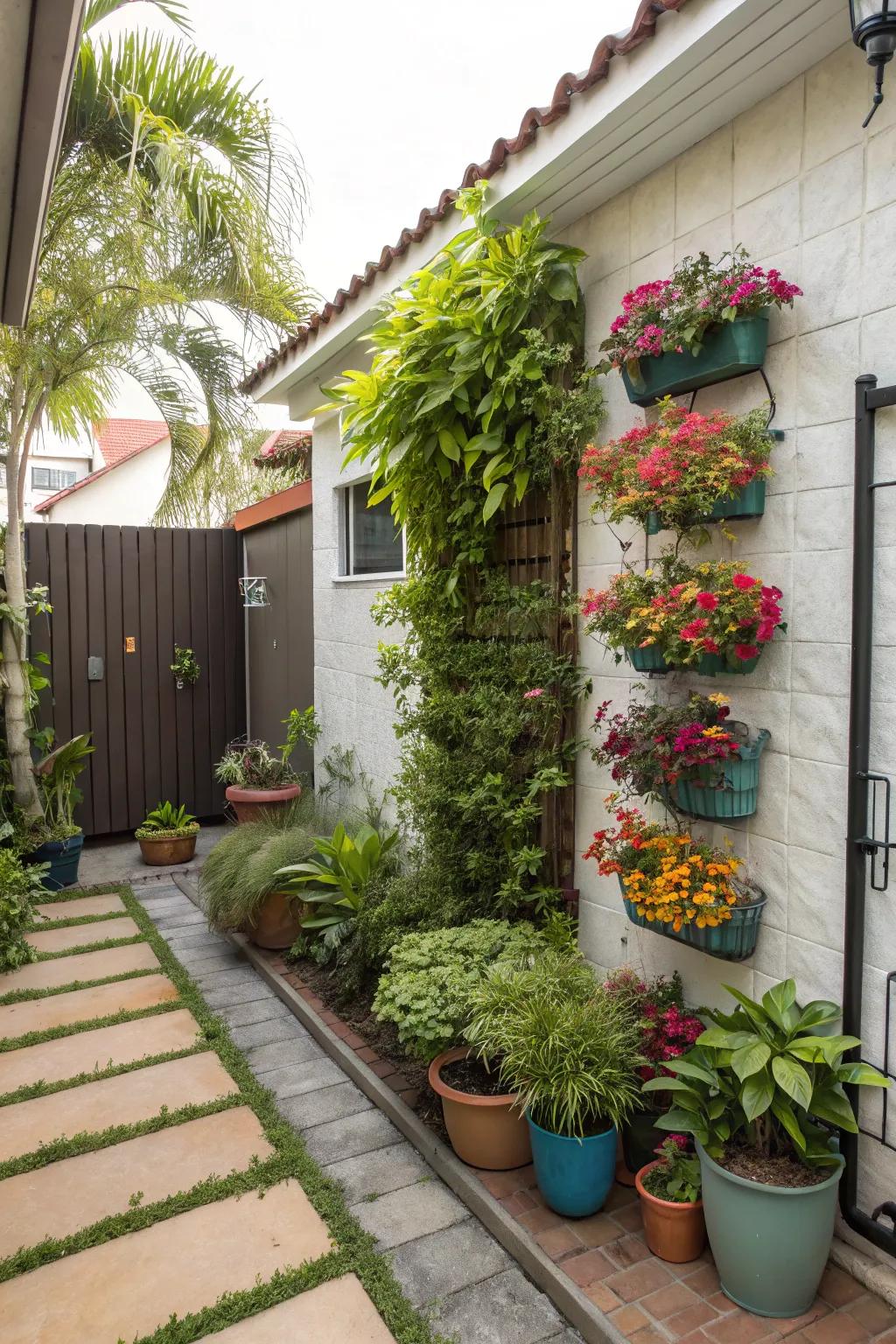 Vertical gardens bring nature into compact spaces effortlessly.