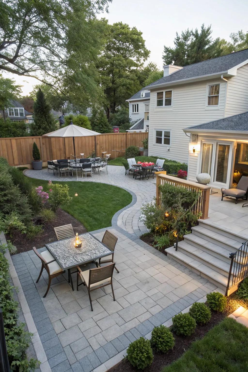 Multi-level designs maximize space and offer visual interest.