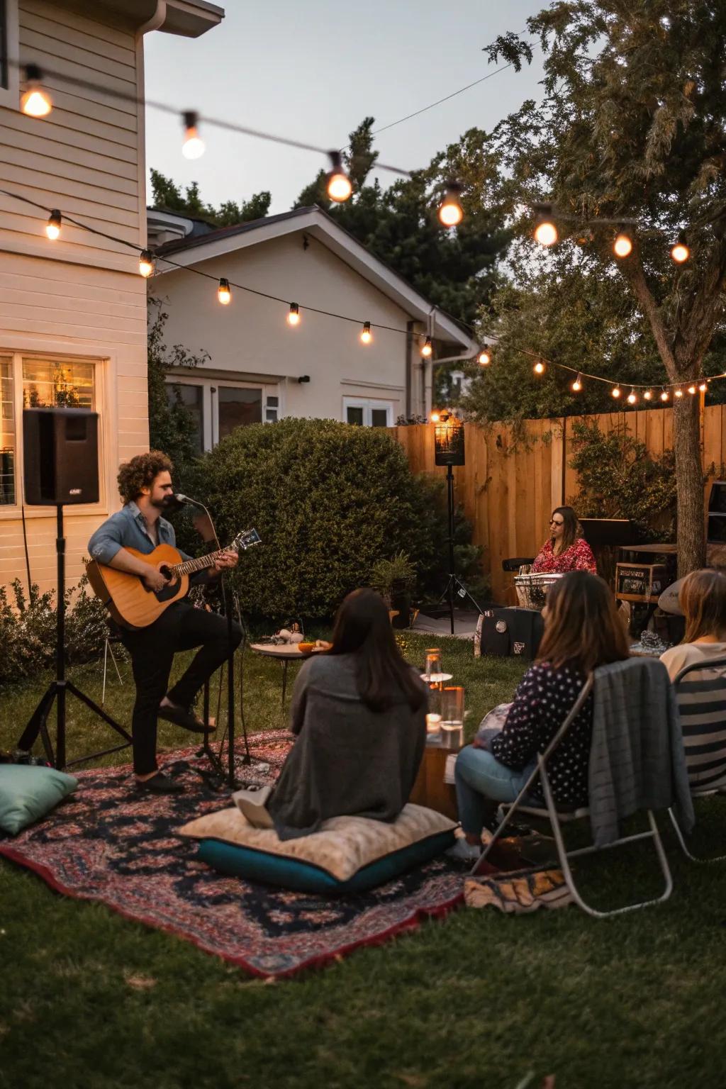 Live music adds a personal touch and enhances the atmosphere.