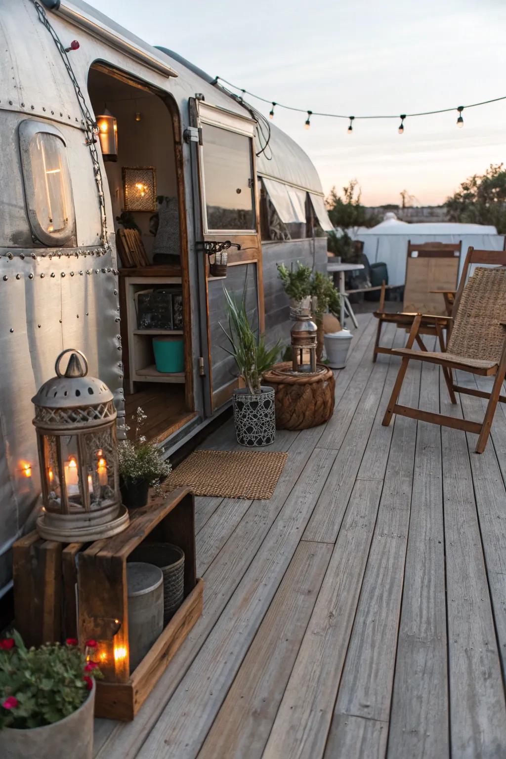 Incorporate rustic charm with vintage elements.