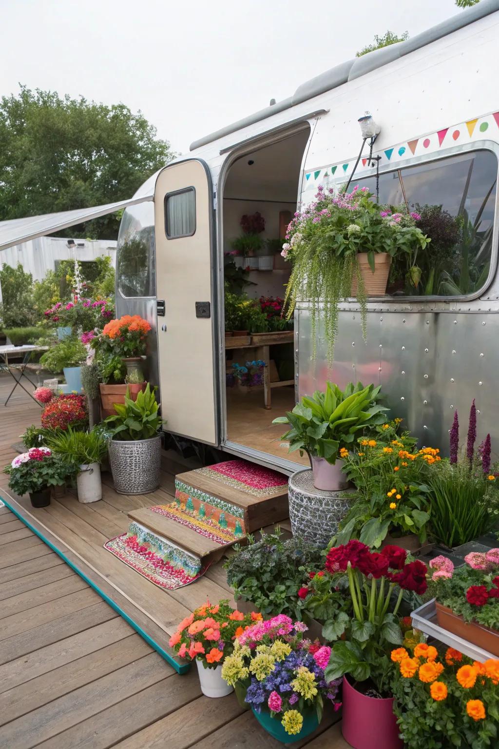 Breathe life into your deck with decorative plants.