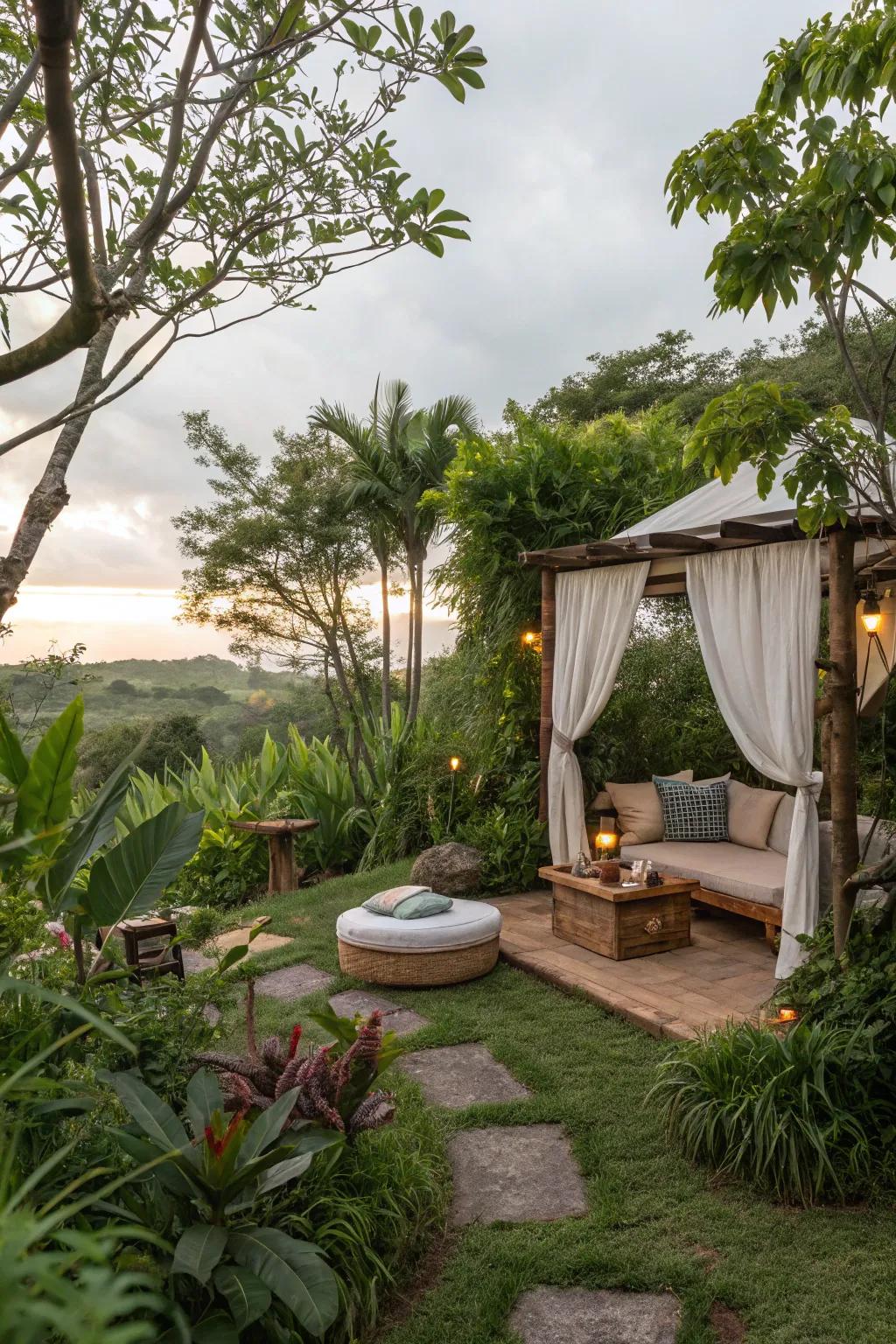 Find serenity with a backyard nature hideaway.