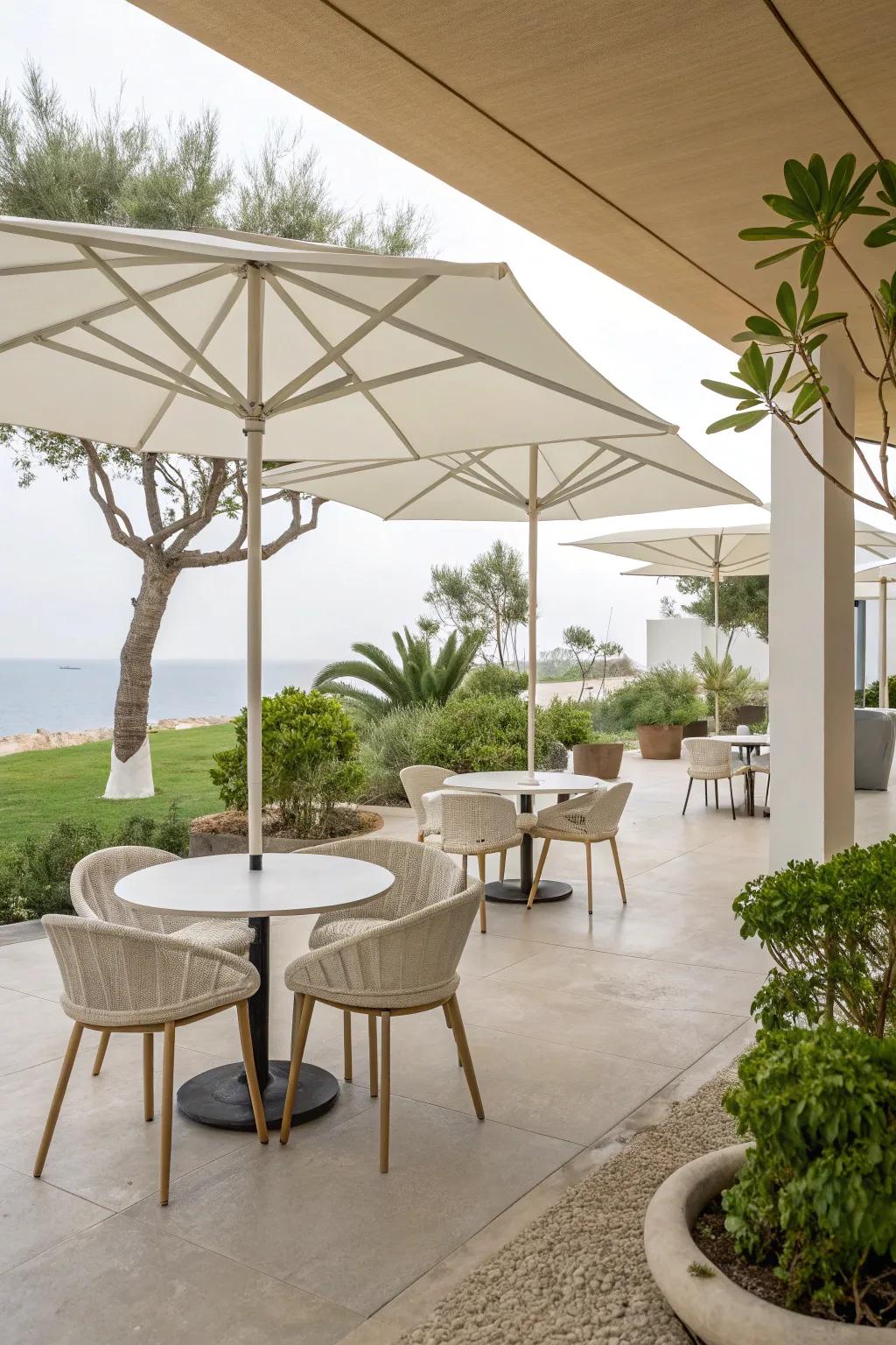 Embrace minimalist serenity with clean lines.