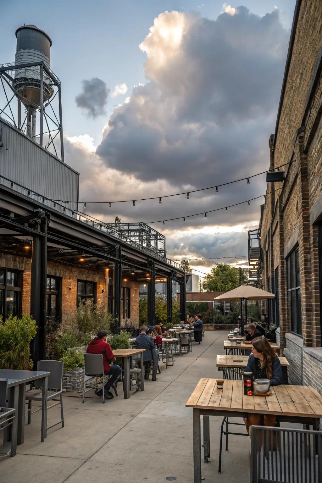 Achieve an industrial chic look with metal elements.