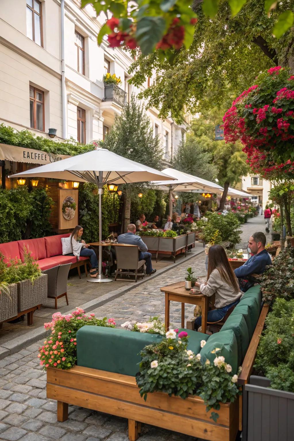 Offer a variety of seating for comfort and style.