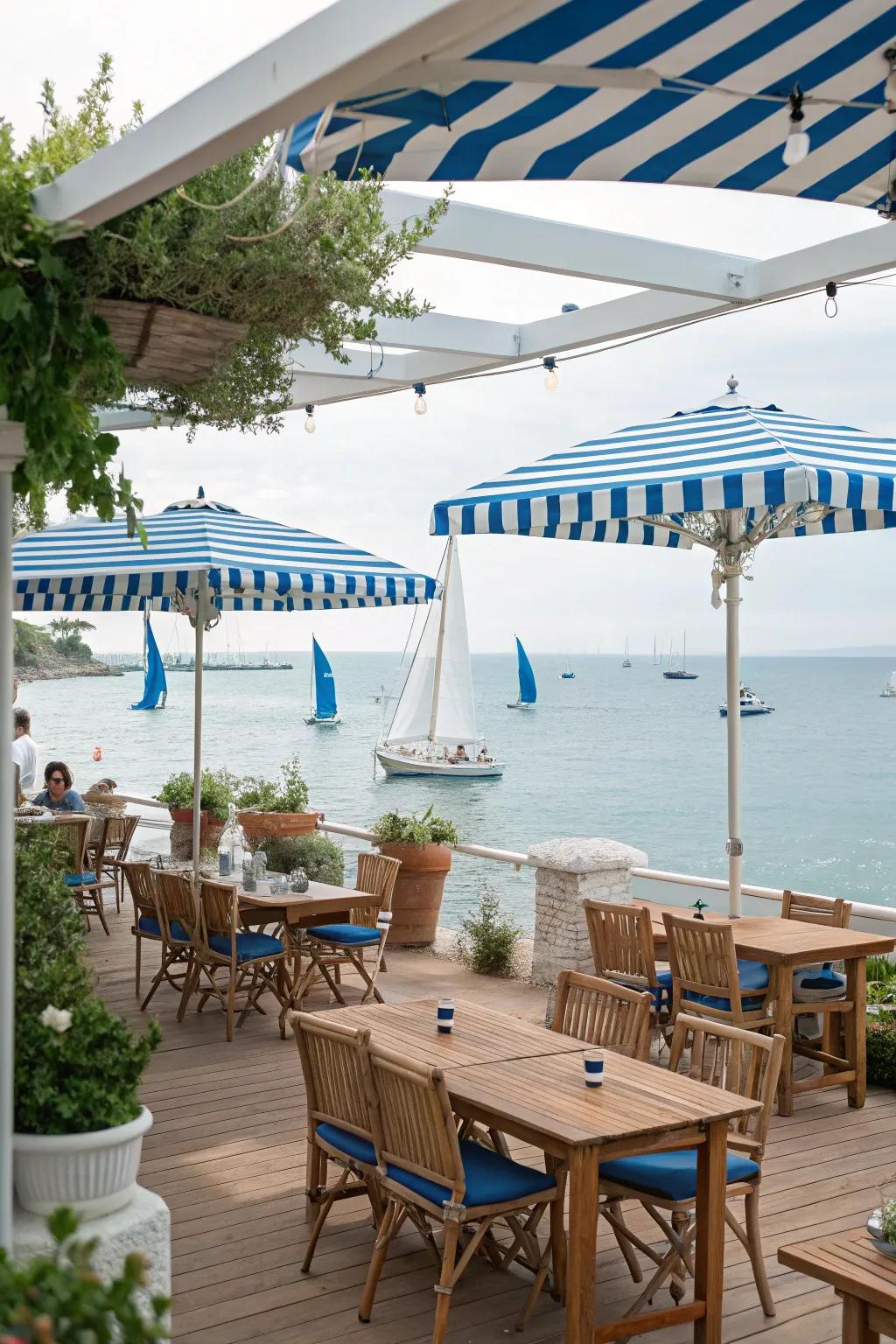 Infuse coastal charm with nautical themes.