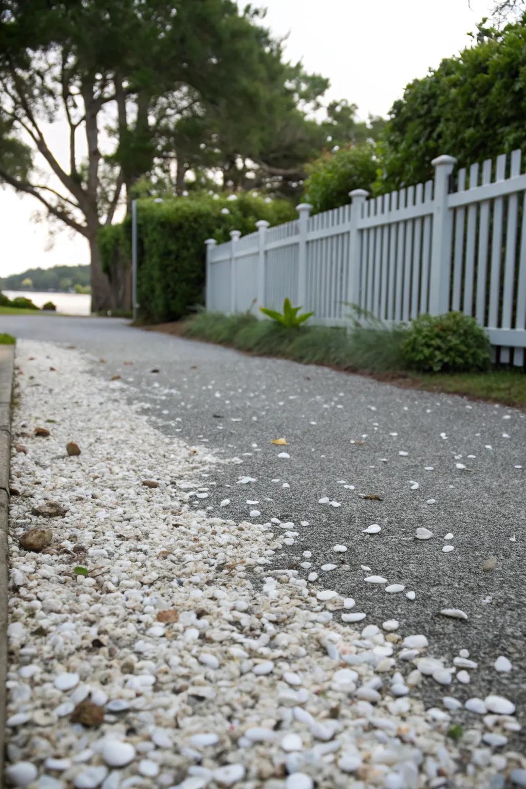 Oyster shells offer a unique, coastal-inspired look.