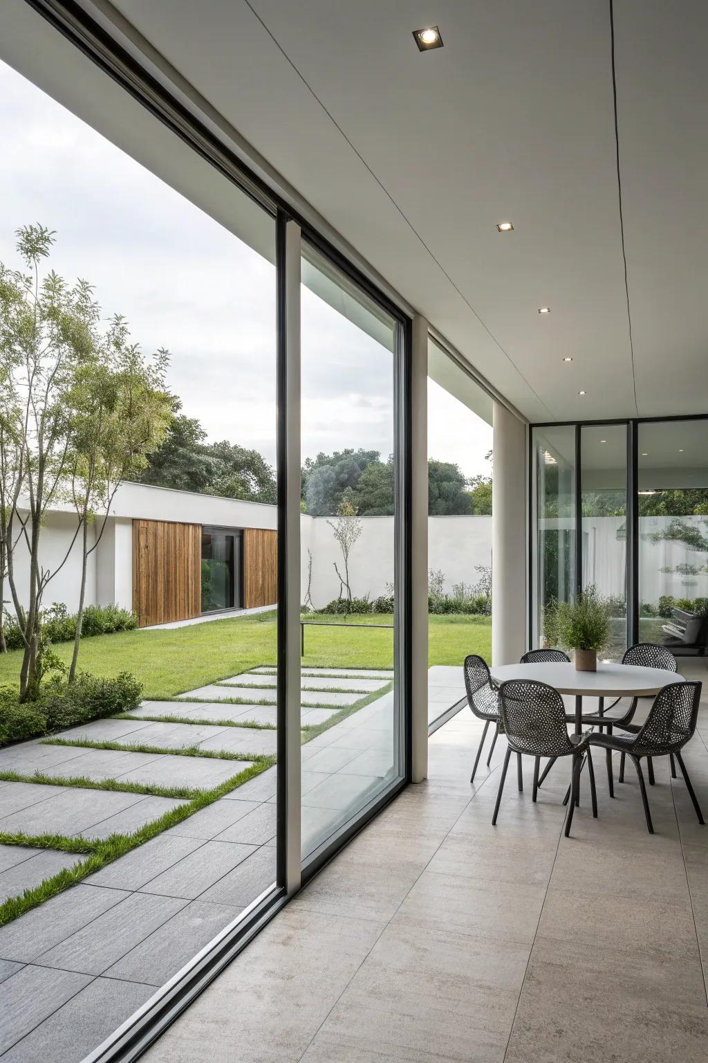 Modern minimalist doors emphasize simplicity and elegance.