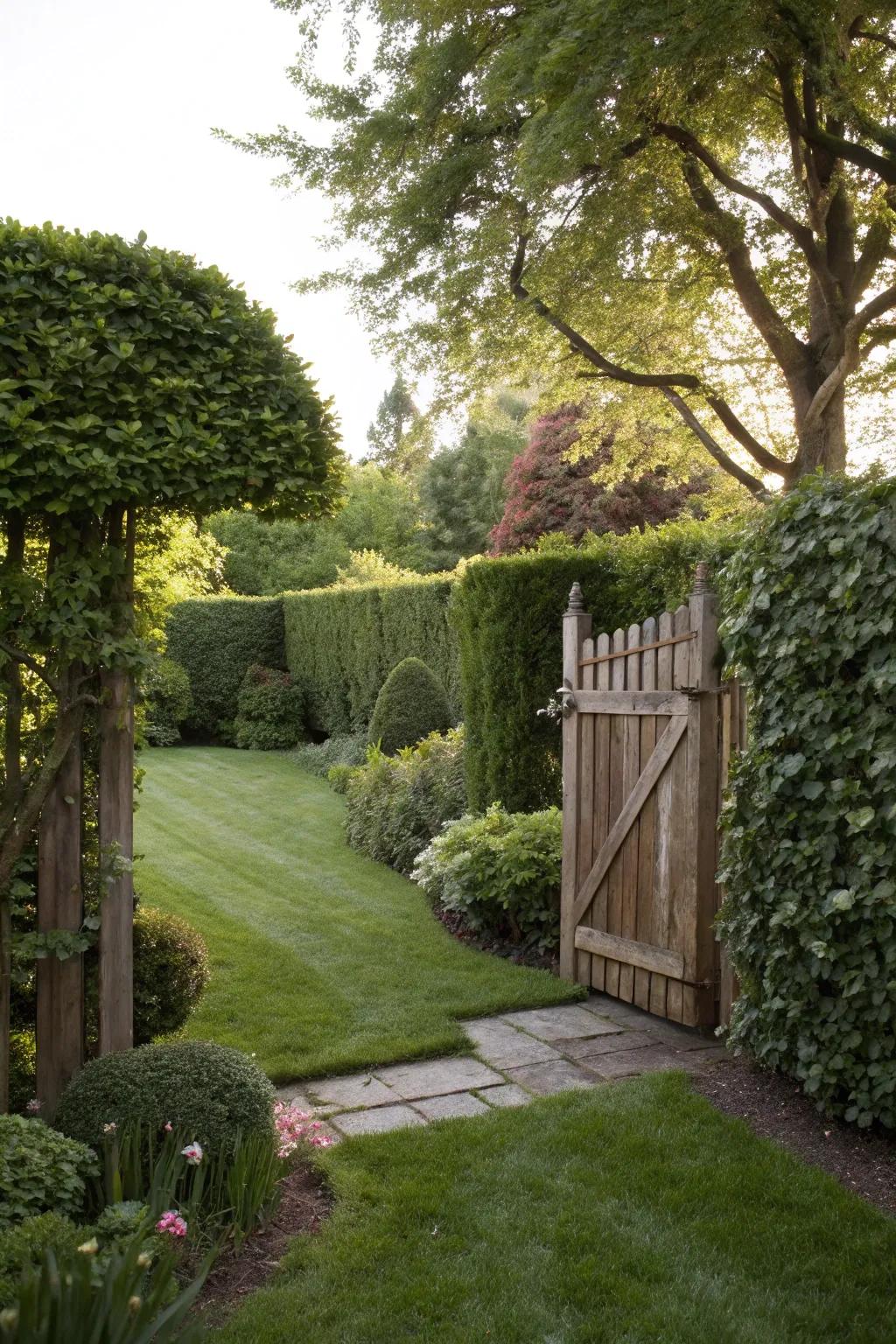 Secret gateways add mystery and charm.