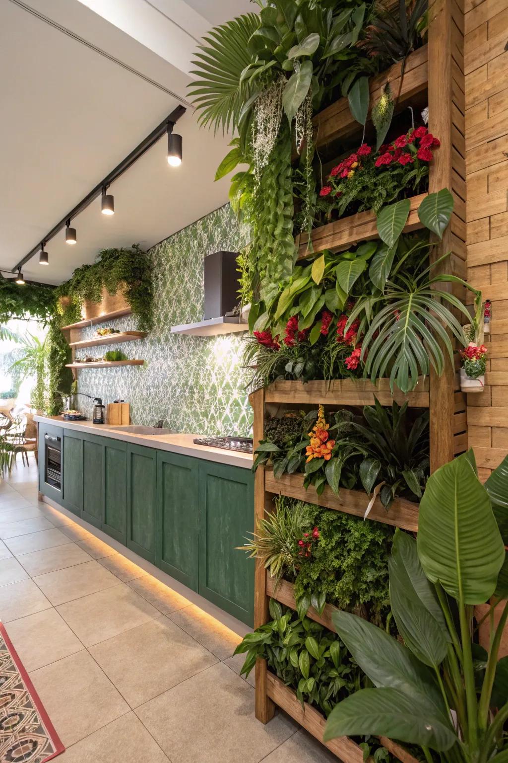 Vertical gardens that make the most of limited space.