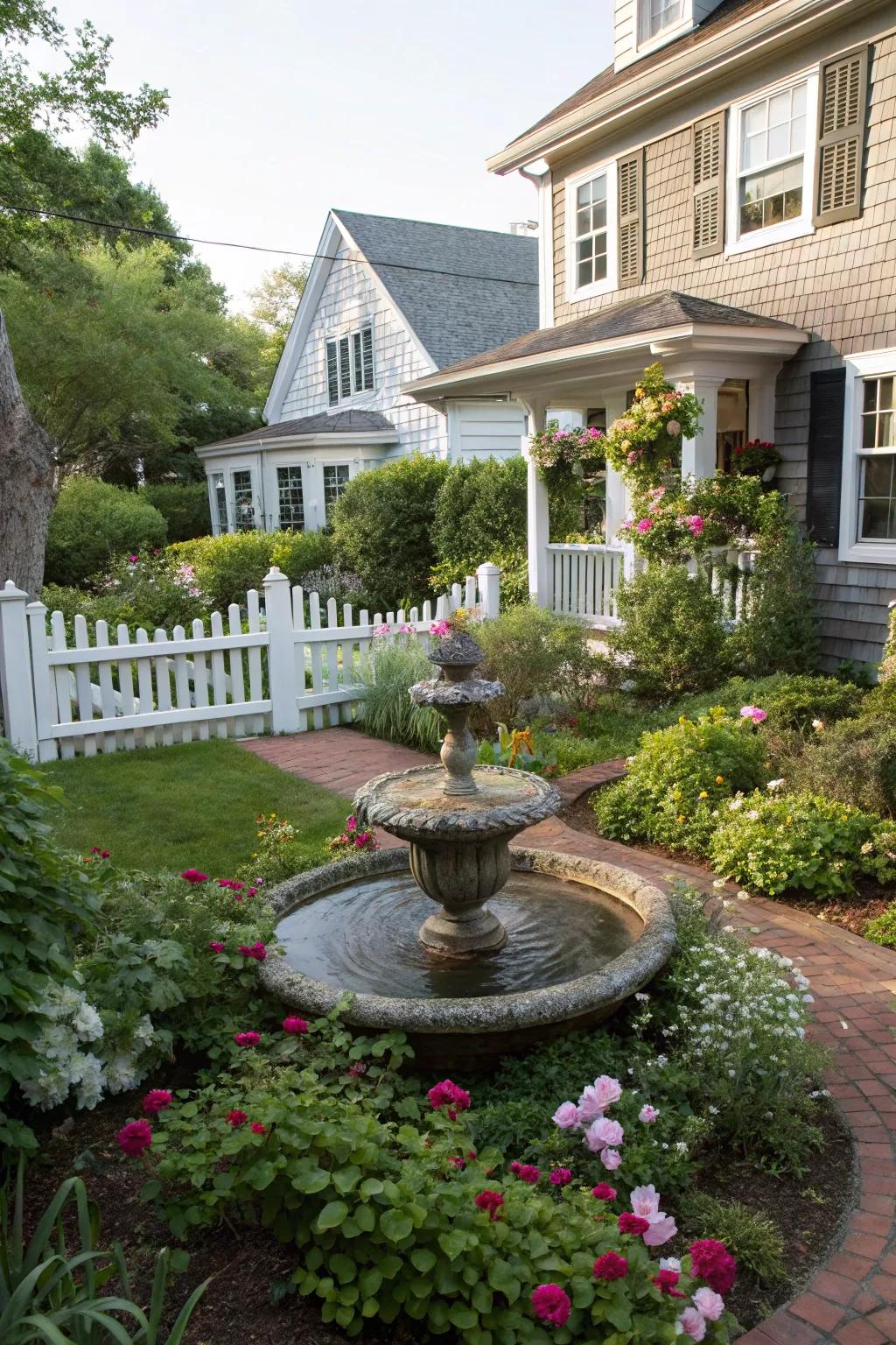 A charming water feature that adds serenity and attracts wildlife.