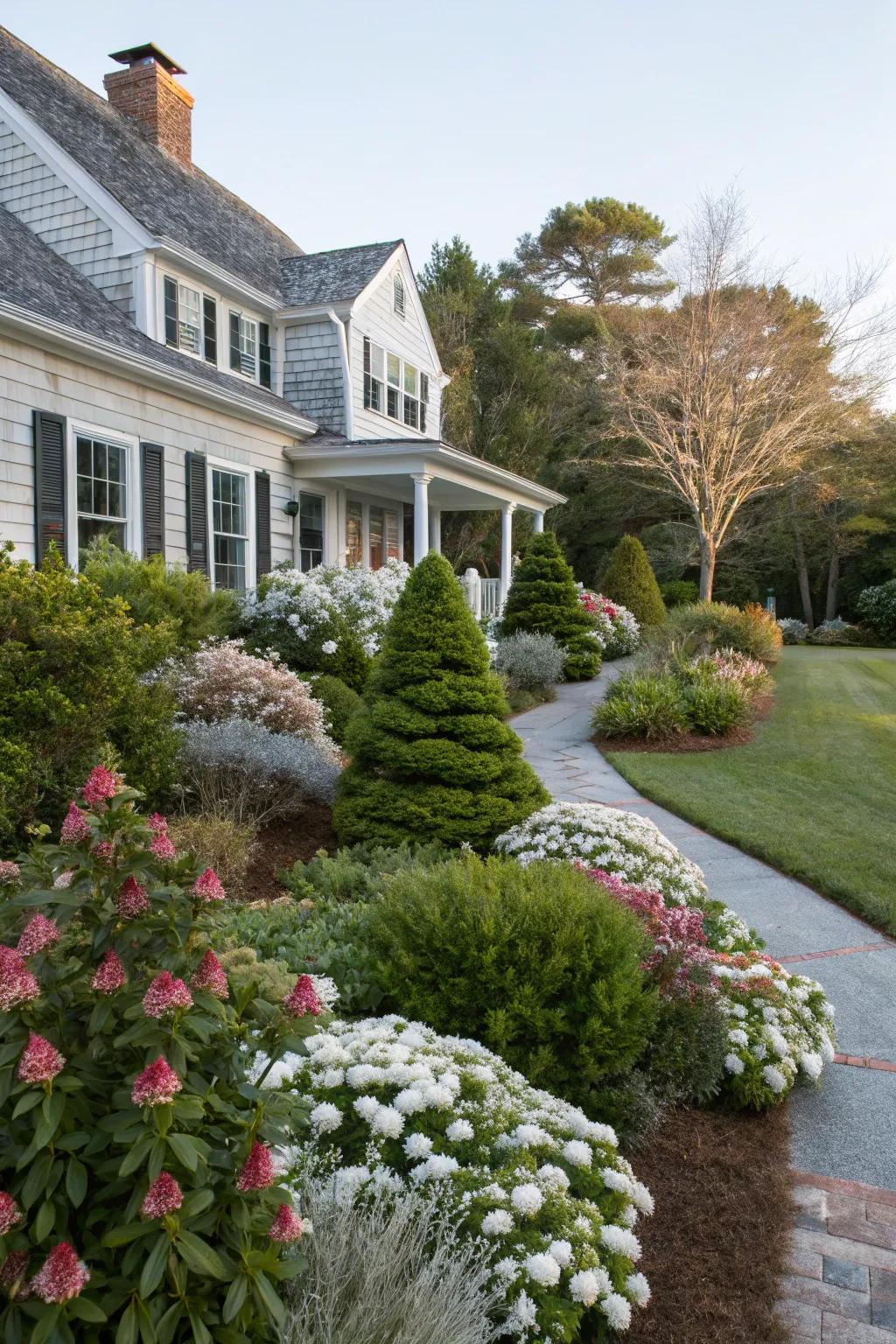 A landscape that evolves beautifully through the seasons.