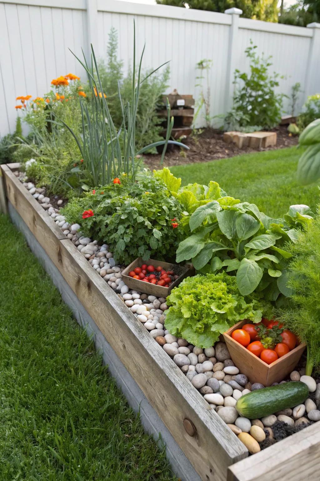 Grow your own produce with a raised garden bed.
