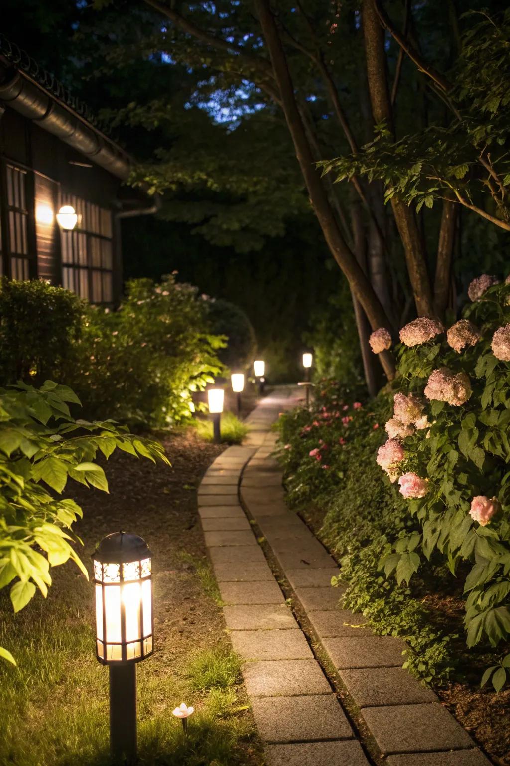 Solar lights illuminate your garden sustainably and beautifully.