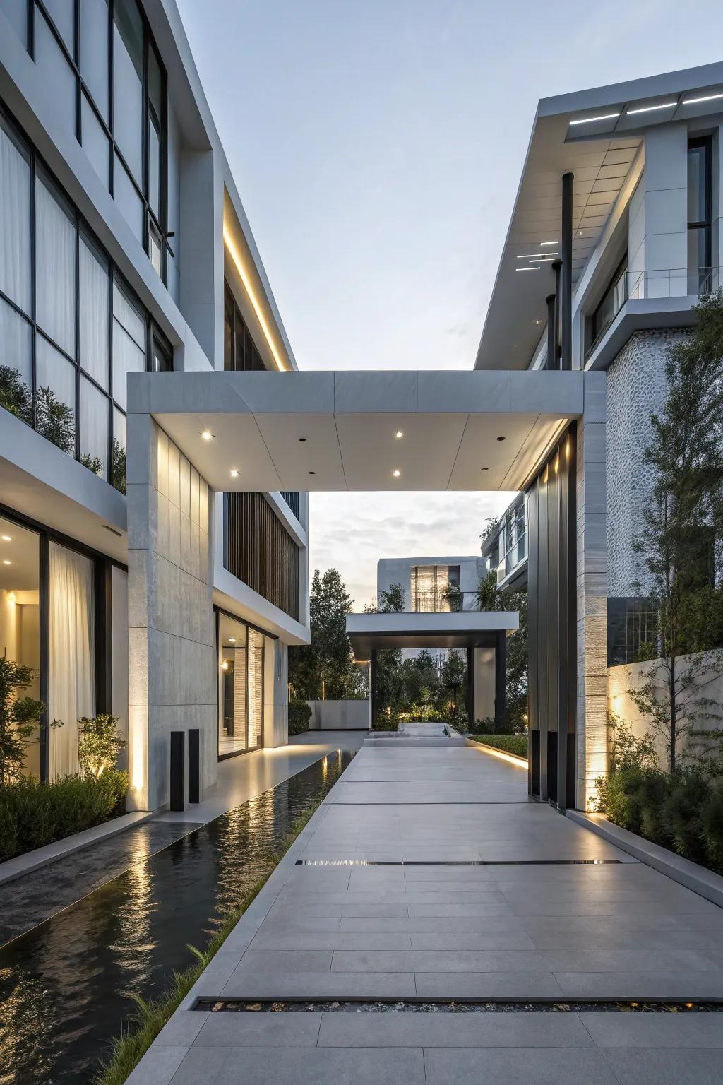 Step into the future with a floating gate design.