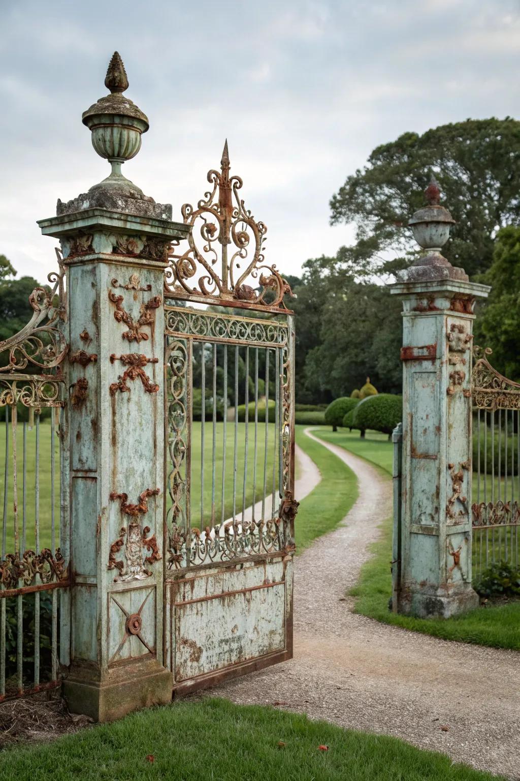 Add timeless charm with a vintage-inspired gate.