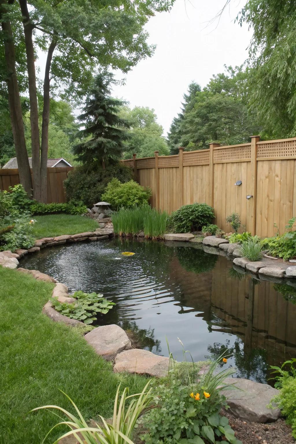 Cedar privacy screens offer seclusion and a natural scent.