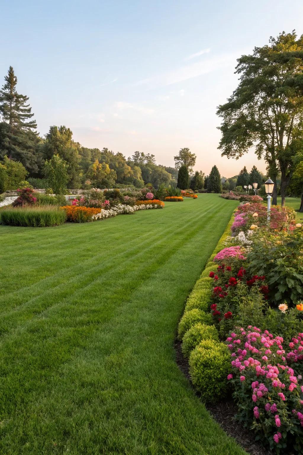 Self-healing grass recovers quickly from pet play and remains lush.