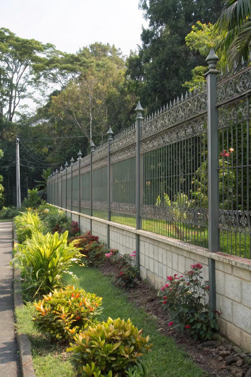Double-layered fencing combines enhanced security with aesthetic appeal.